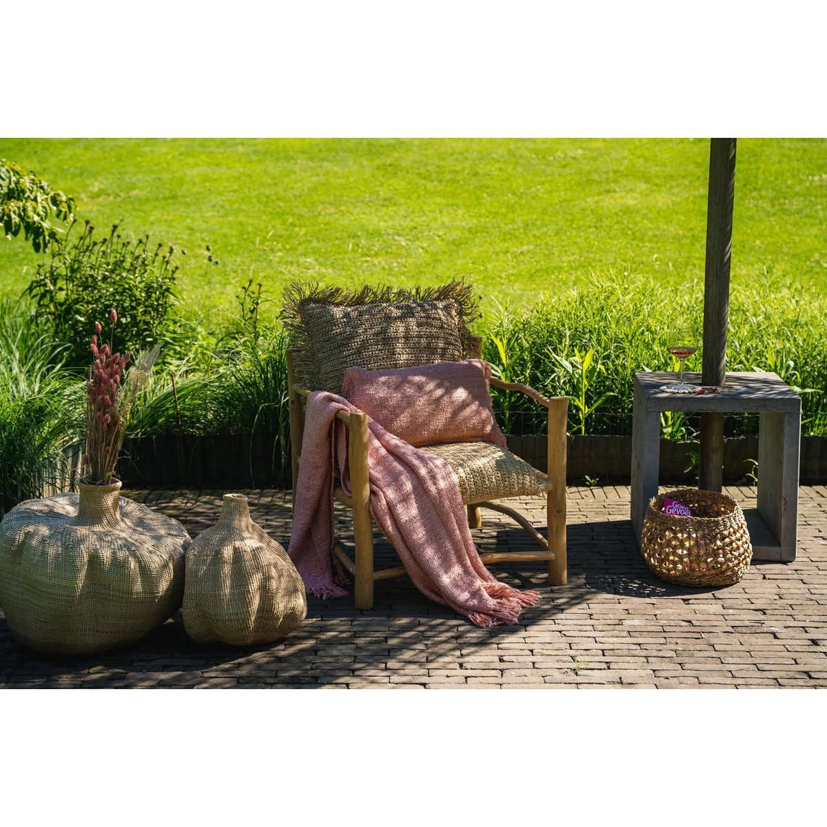 Bazar Bizar Baumwoll Plaid – Lachsrosa 130 x 170