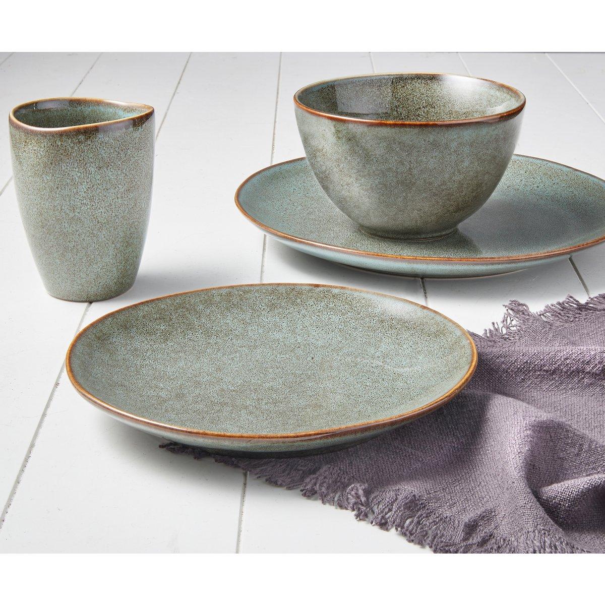 Tabo Crockery Set 4 Personen - Grün - Vitalia Bloom