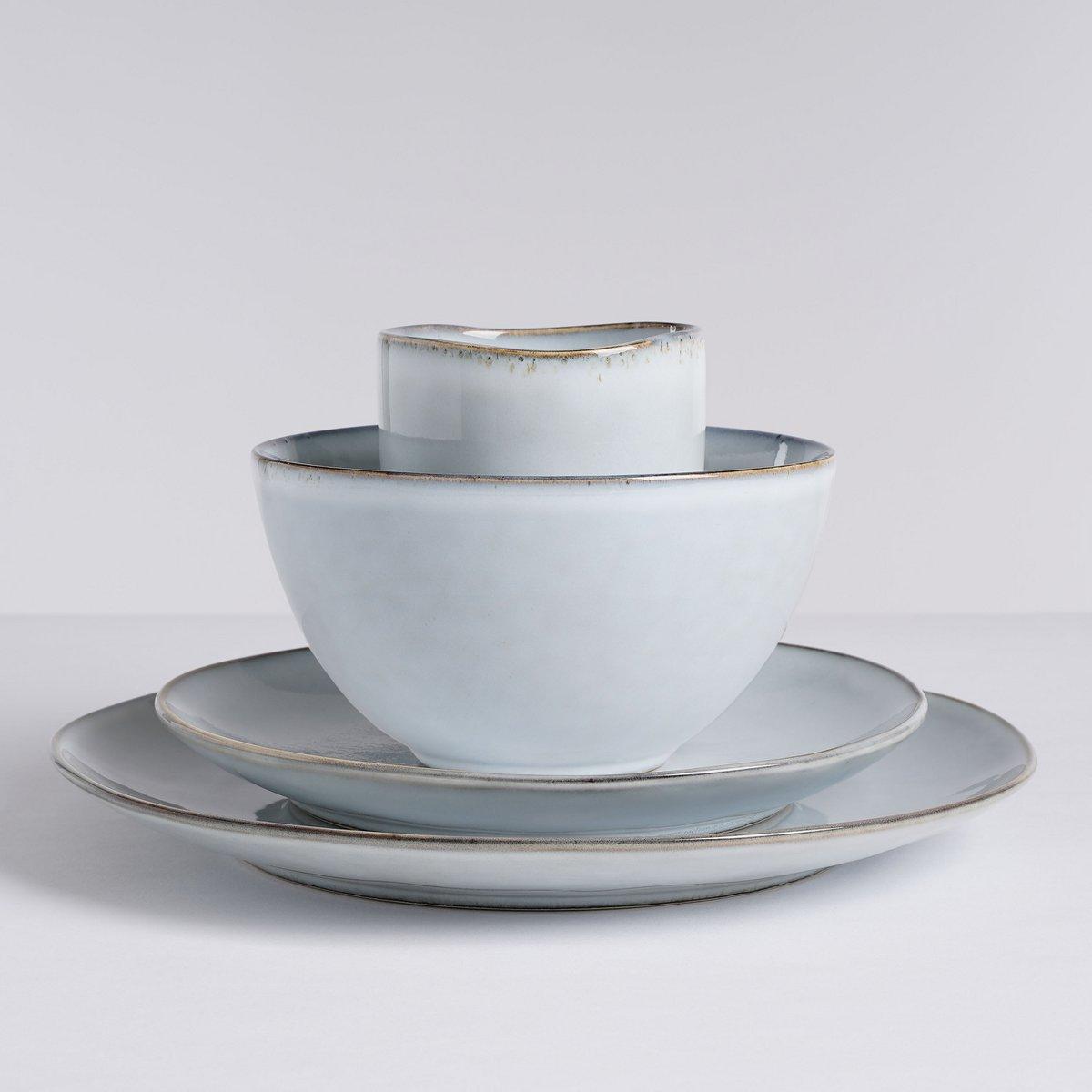 Tabo Crockery Set 4 Personen - Grau - Vitalia Bloom