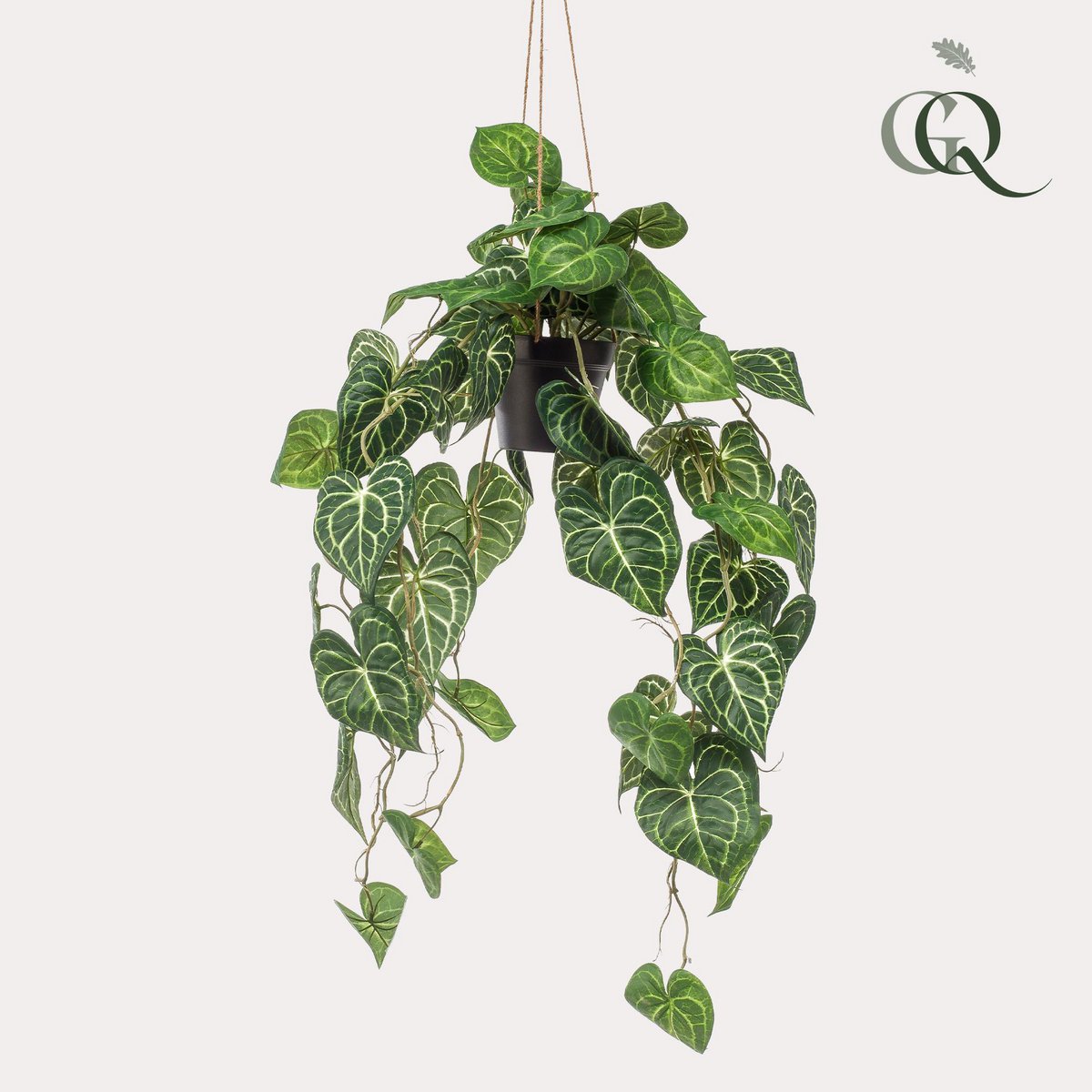 KUNSTPLANT - Anthurium Clarinervium - Aderplant - 80 cm