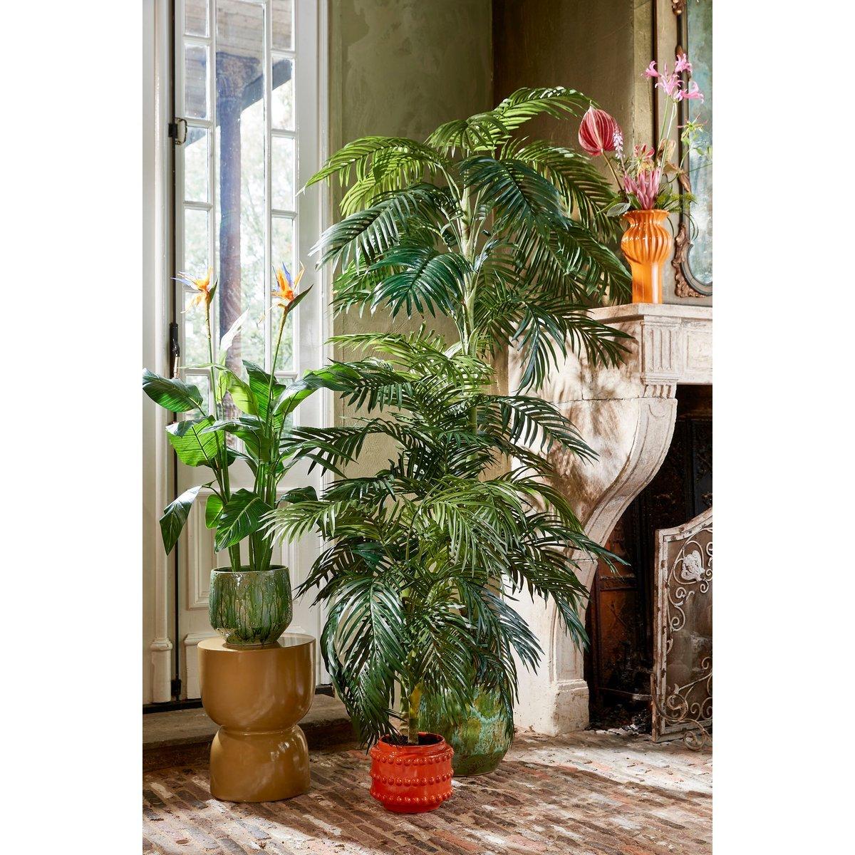 Boaz Blumentopf - H19 x Ø22 cm - Keramik - Orange - Vitalia Bloom