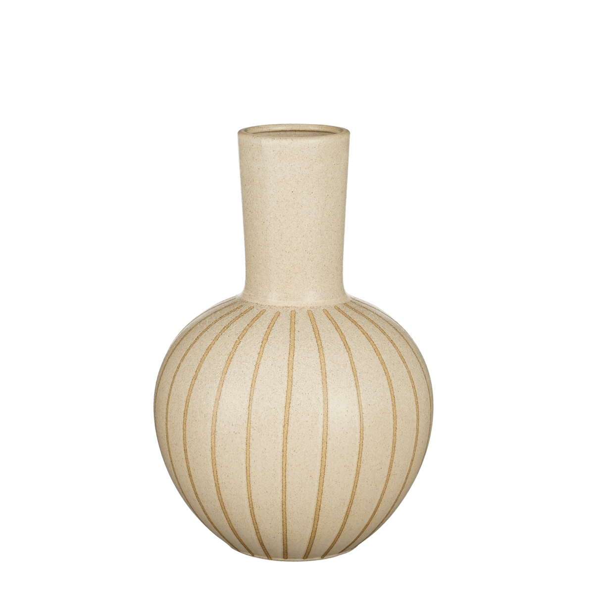 Holm Vase – H42 x Ø28 cm – Keramik – Creme - Vitalia Bloom
