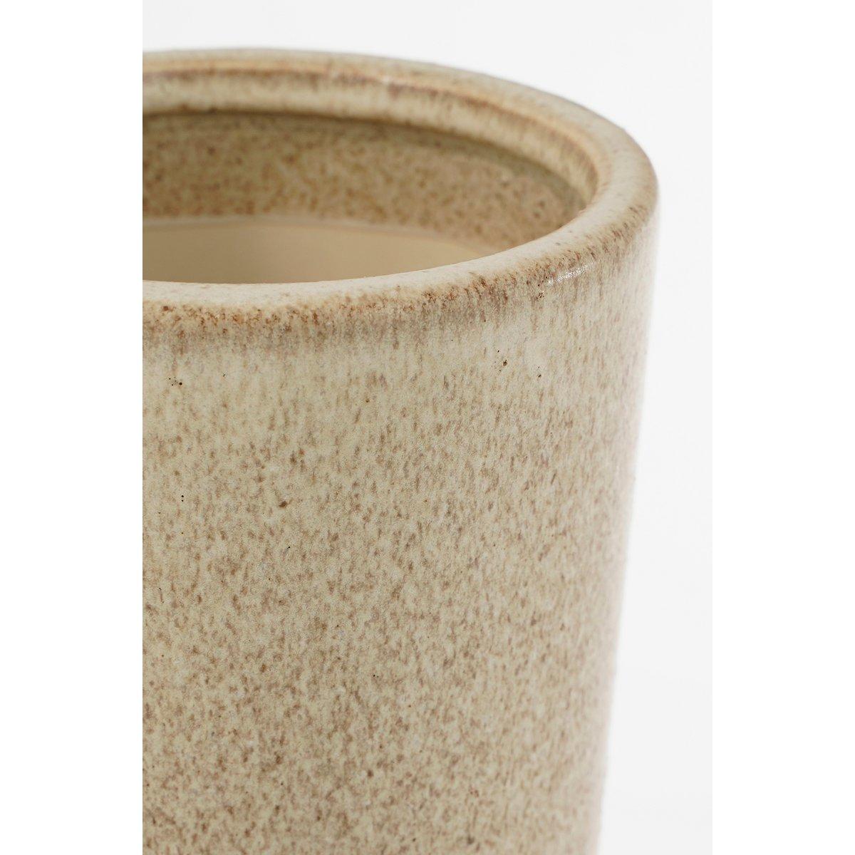 Holm Vase – H42 x Ø28 cm – Keramik – Creme - Vitalia Bloom