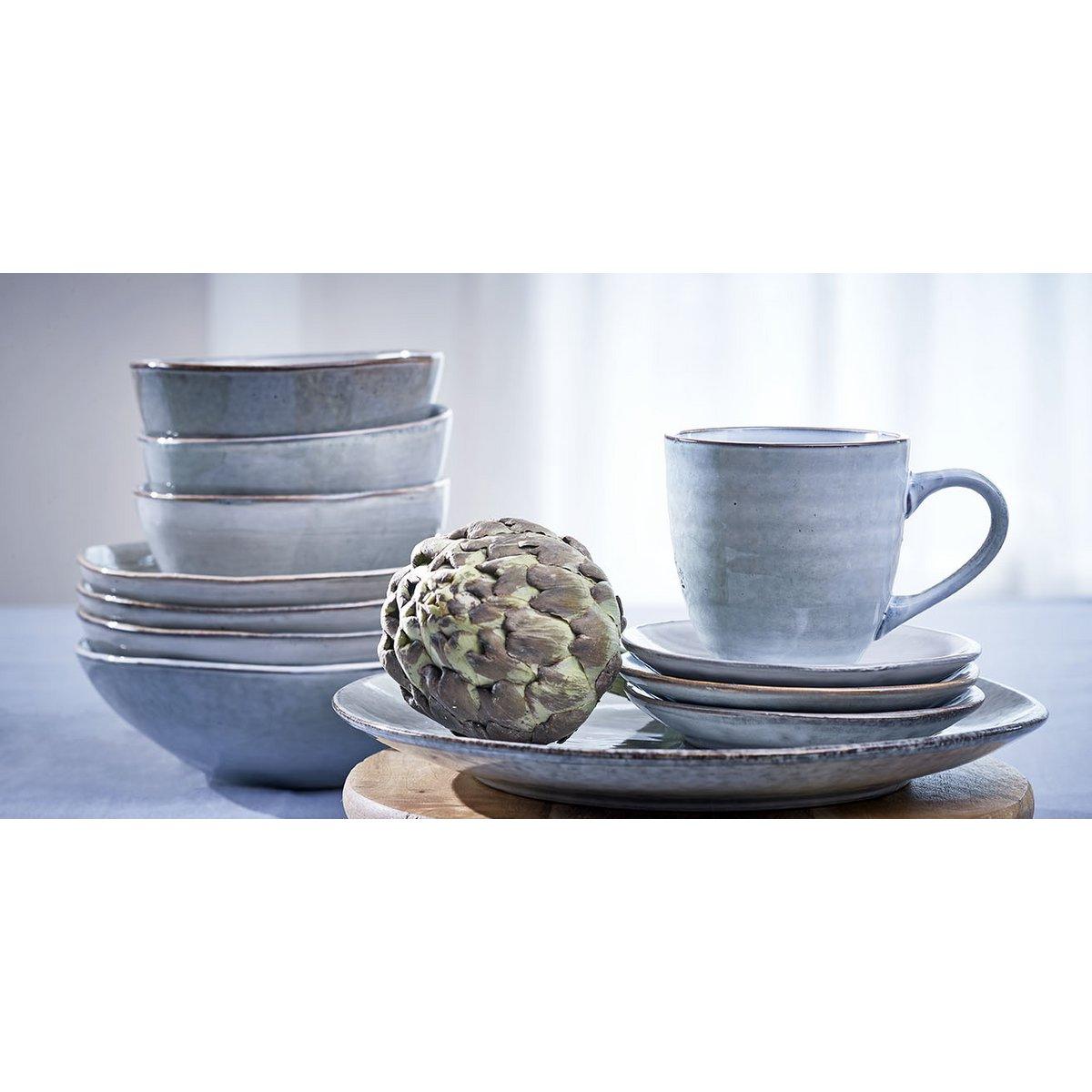 Tabo Crockery Set 4 Personen - Grau - Vitalia Bloom