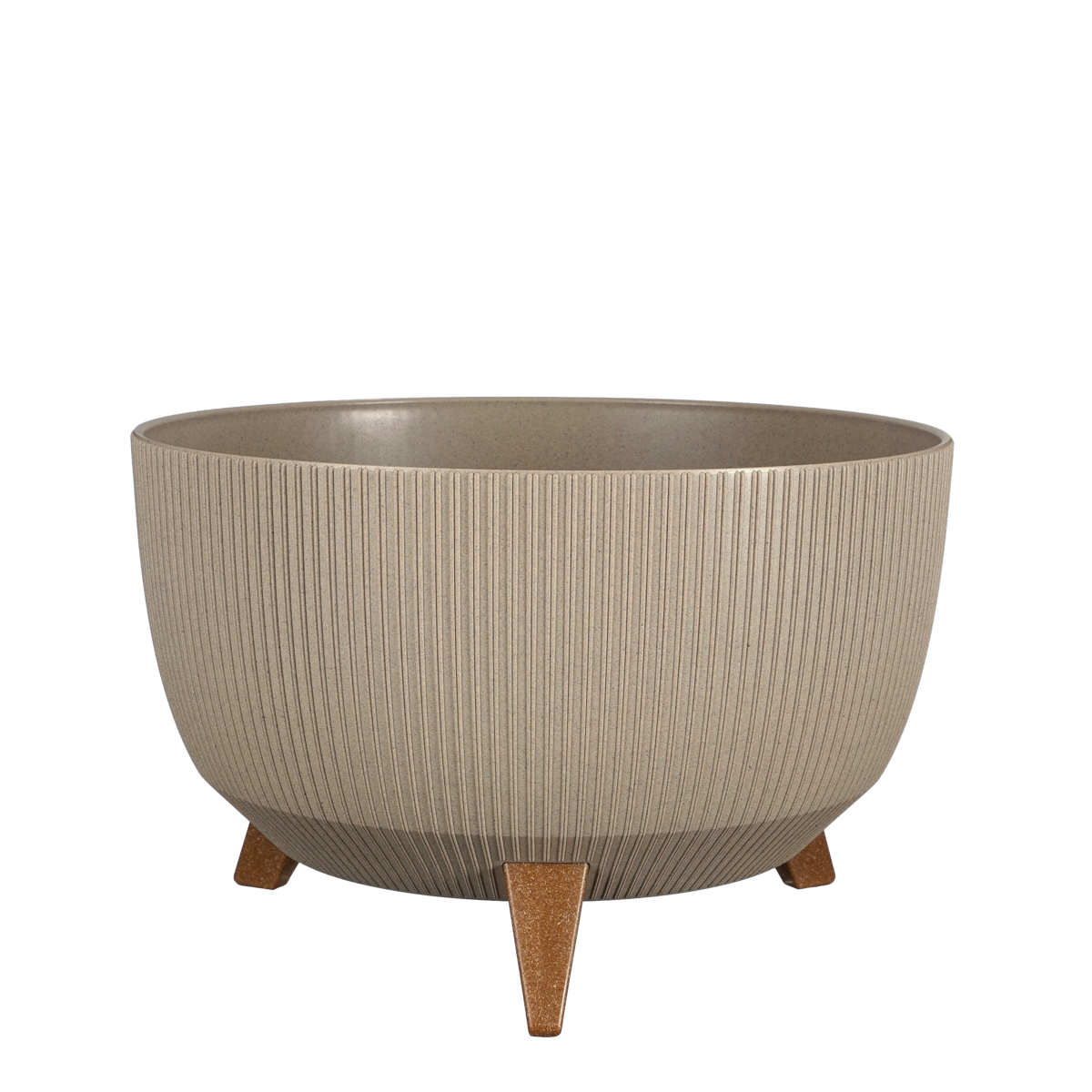 Doppio Blumentopf auf Beinen – H21 x Ø40 cm – Polypropylen – FSC Mix – Taupe