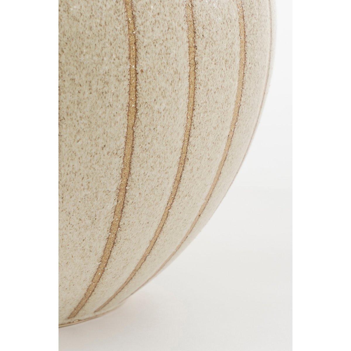 Holm Vase – H42 x Ø28 cm – Keramik – Creme - Vitalia Bloom