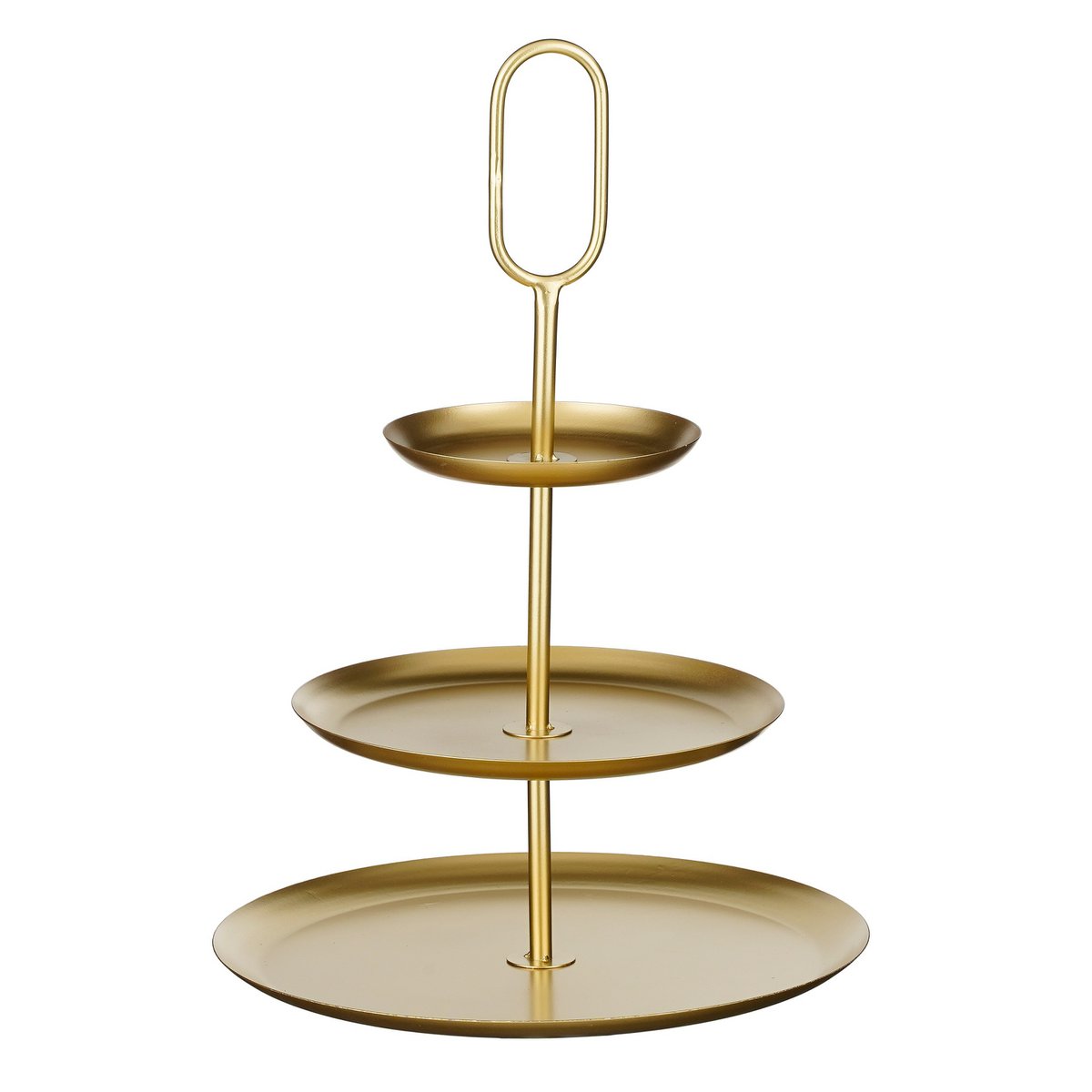 Rama Etagere 3 Ebenen – L38 x B38 x H55 cm – Metall – Gold