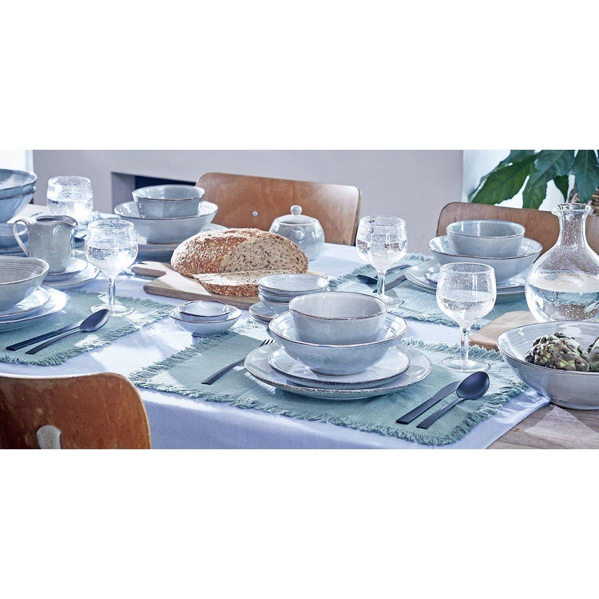Tabo Crockery Set 4 Personen - Grau - Vitalia Bloom