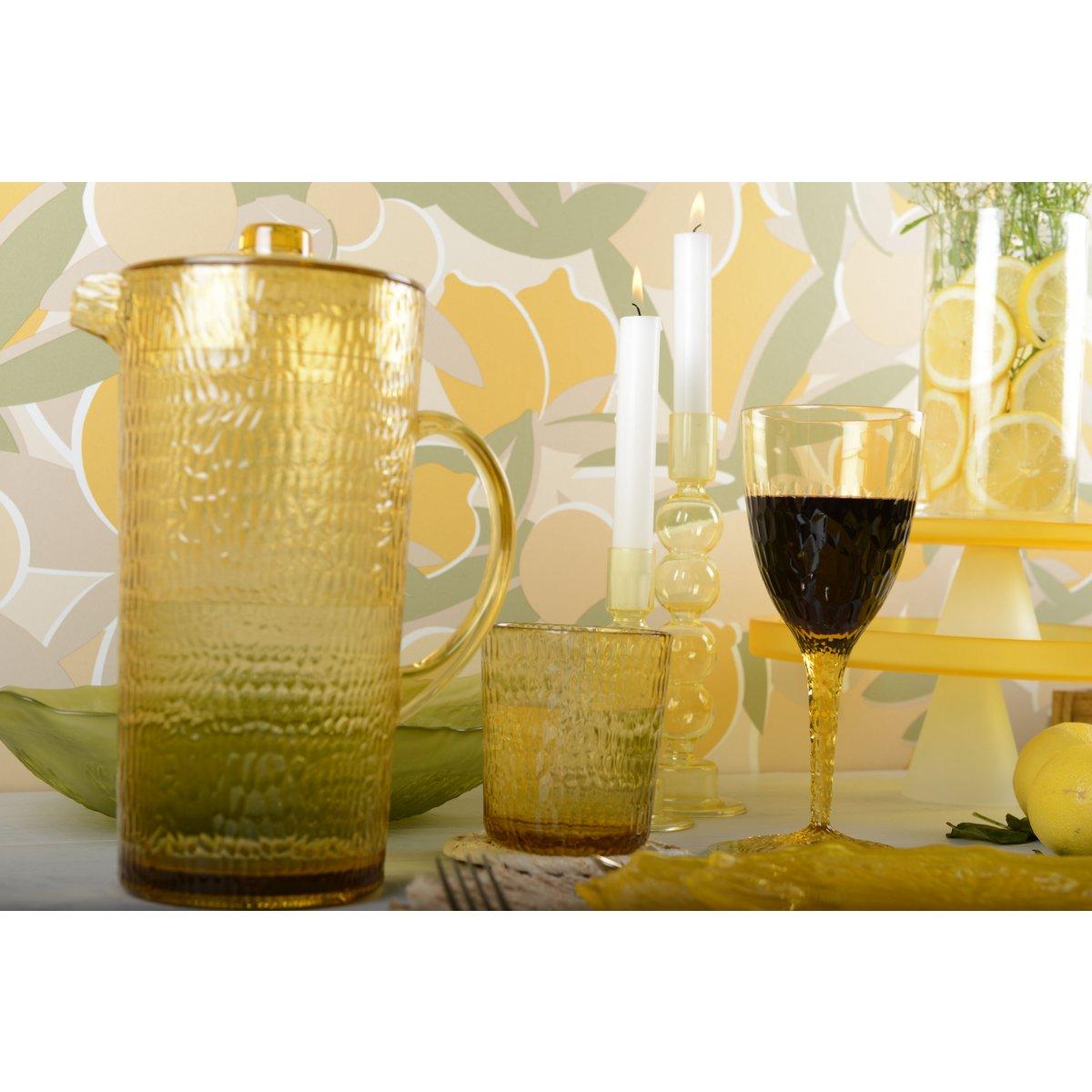ACRYLGELBE WEINGLÄSER – 6ER-SET - Vitalia Bloom