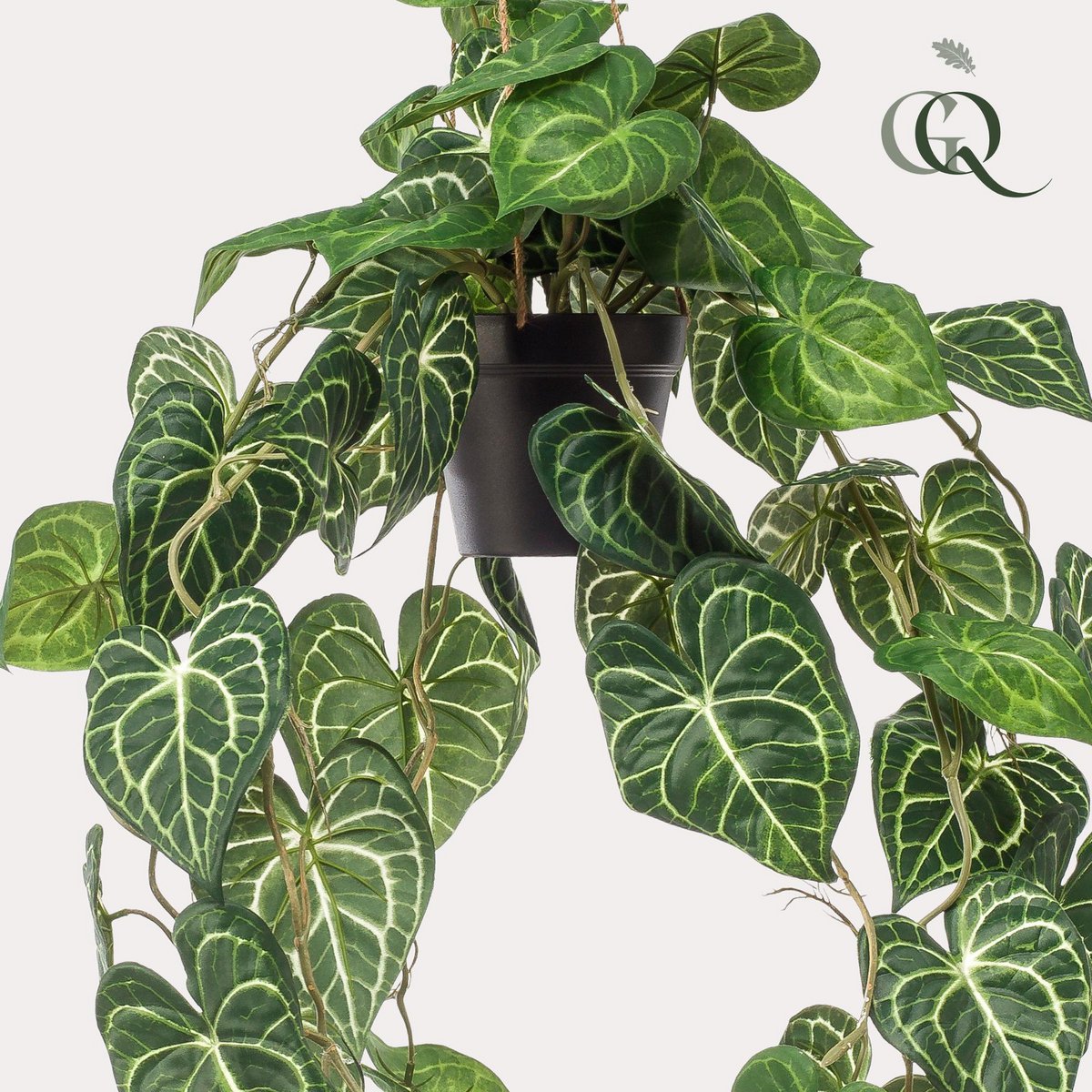 KUNSTPLANT - Anthurium Clarinervium - Aderplant - 80 cm