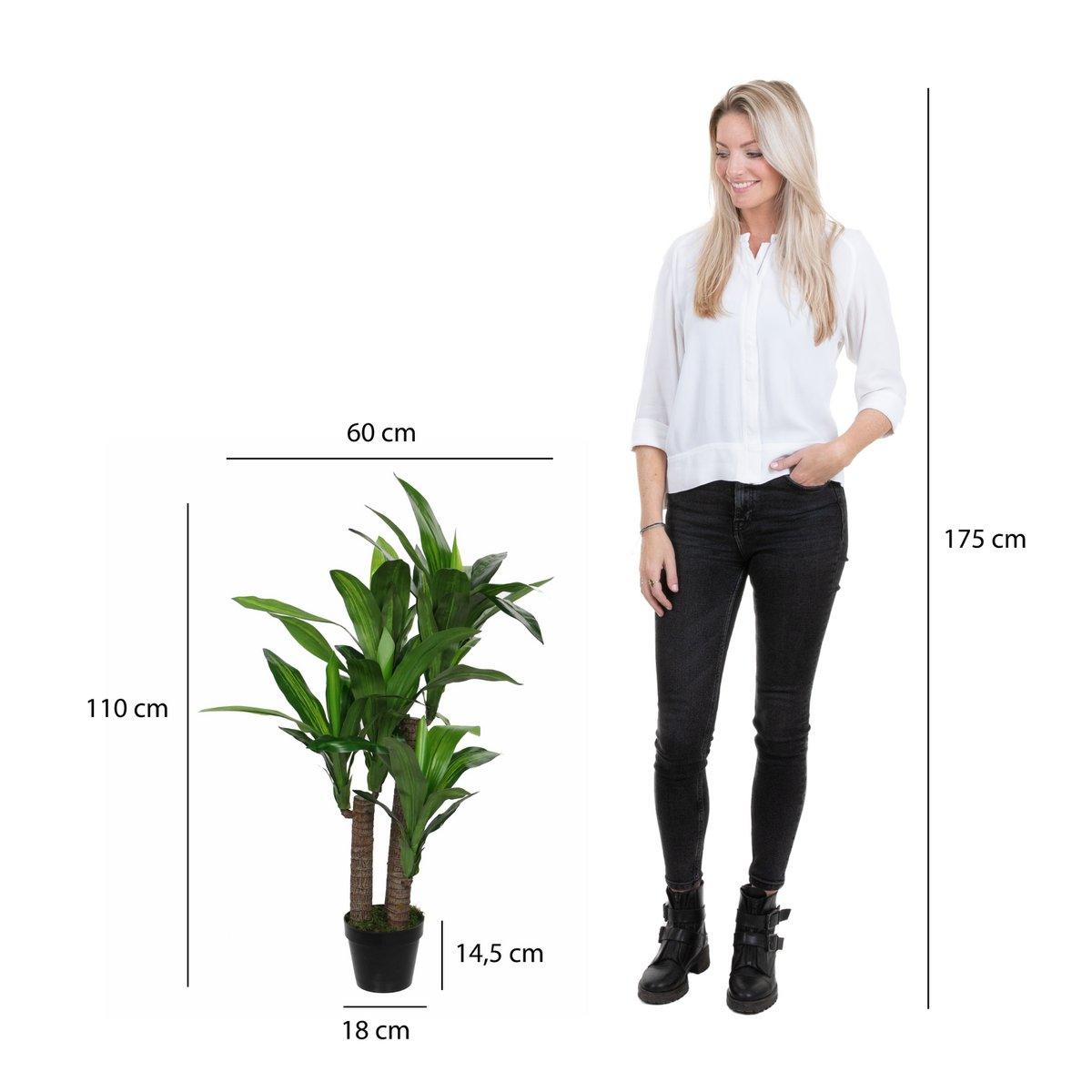 Künstliche Dracaena-Pflanze – H110 x Ø60 cm - Vitalia Bloom