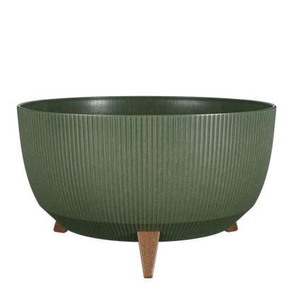 Doppio Blumentopf auf Beinen – H22 x Ø47 cm – Polypropylen – FSC Mix – Grün