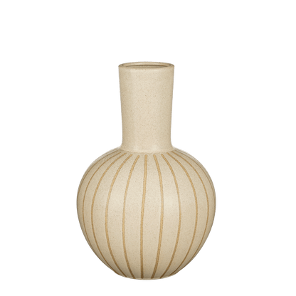 Holm Vase – H42 x Ø28 cm – Keramik – Creme - Vitalia Bloom