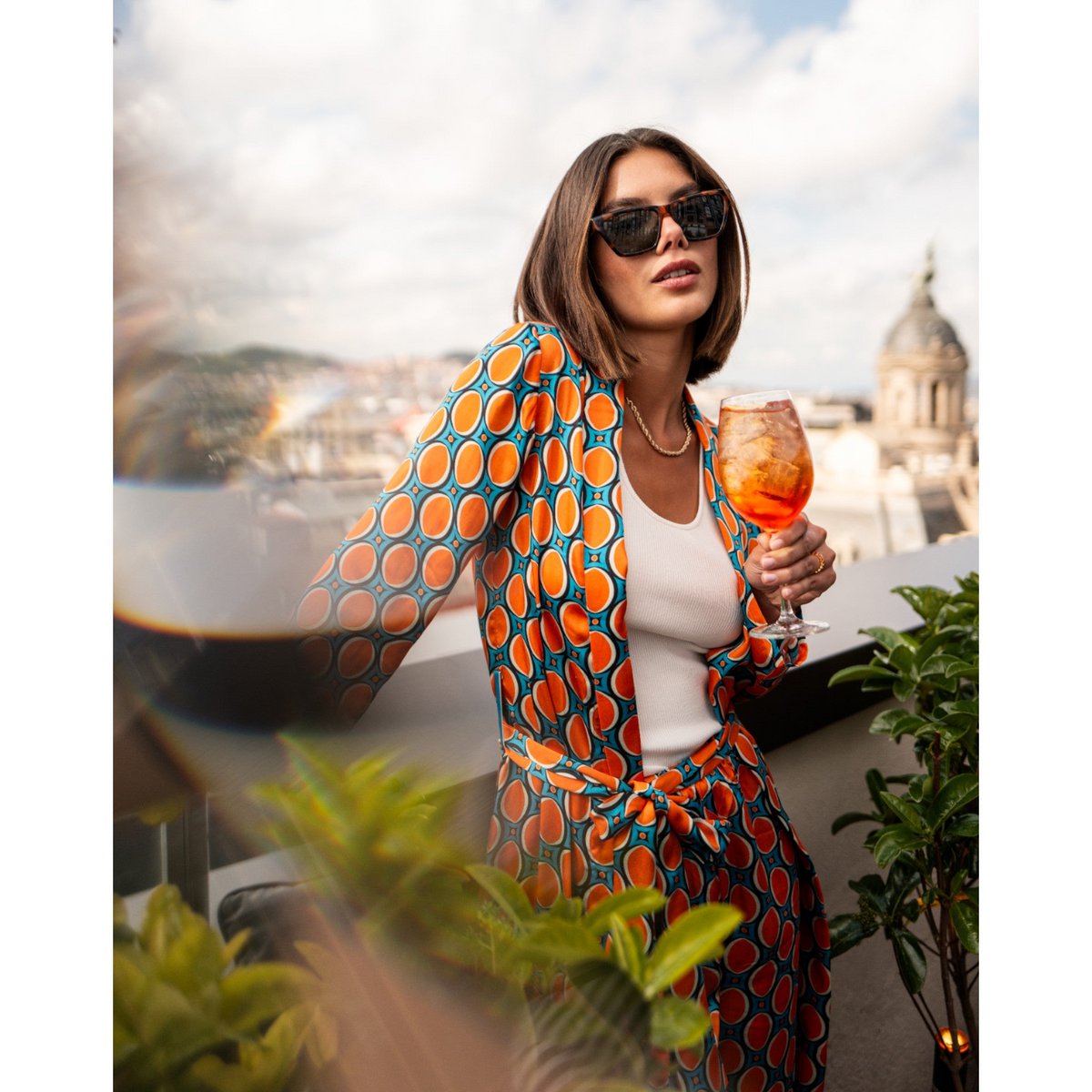 byVivi Kimono Punkte Damen Loungewear