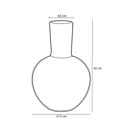 Holm Vase – H42 x Ø28 cm – Keramik – Creme - Vitalia Bloom