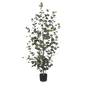 Künstliche Eukalyptuspflanze im Blumentopf – H150 x Ø30 cm – Grün