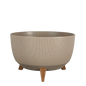 Doppio Blumentopf auf Beinen – H21 x Ø40 cm – Polypropylen – FSC Mix – Taupe