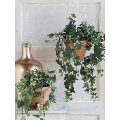 Künstliche Hedera-Pflanze im Blumentopf Stan – H45 x Ø25 cm – grün bunt - Vitalia Bloom