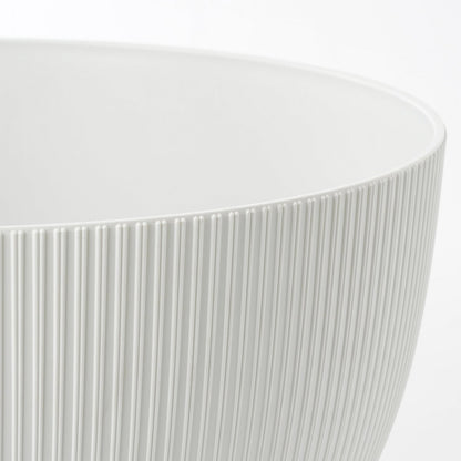 Doppio Blumentopf auf Beinen – H22 x Ø47 cm – recycelter Kunststoff – FSC-Mix – Weiß