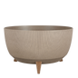 Doppio Blumentopf auf Beinen – H22 x Ø47 cm – Polypropylen – FSC Mix – Taupe