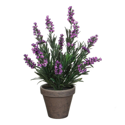 Künstliche Lavendelpflanze im Blumentopf Stan – H33 x Ø20 cm – Lila