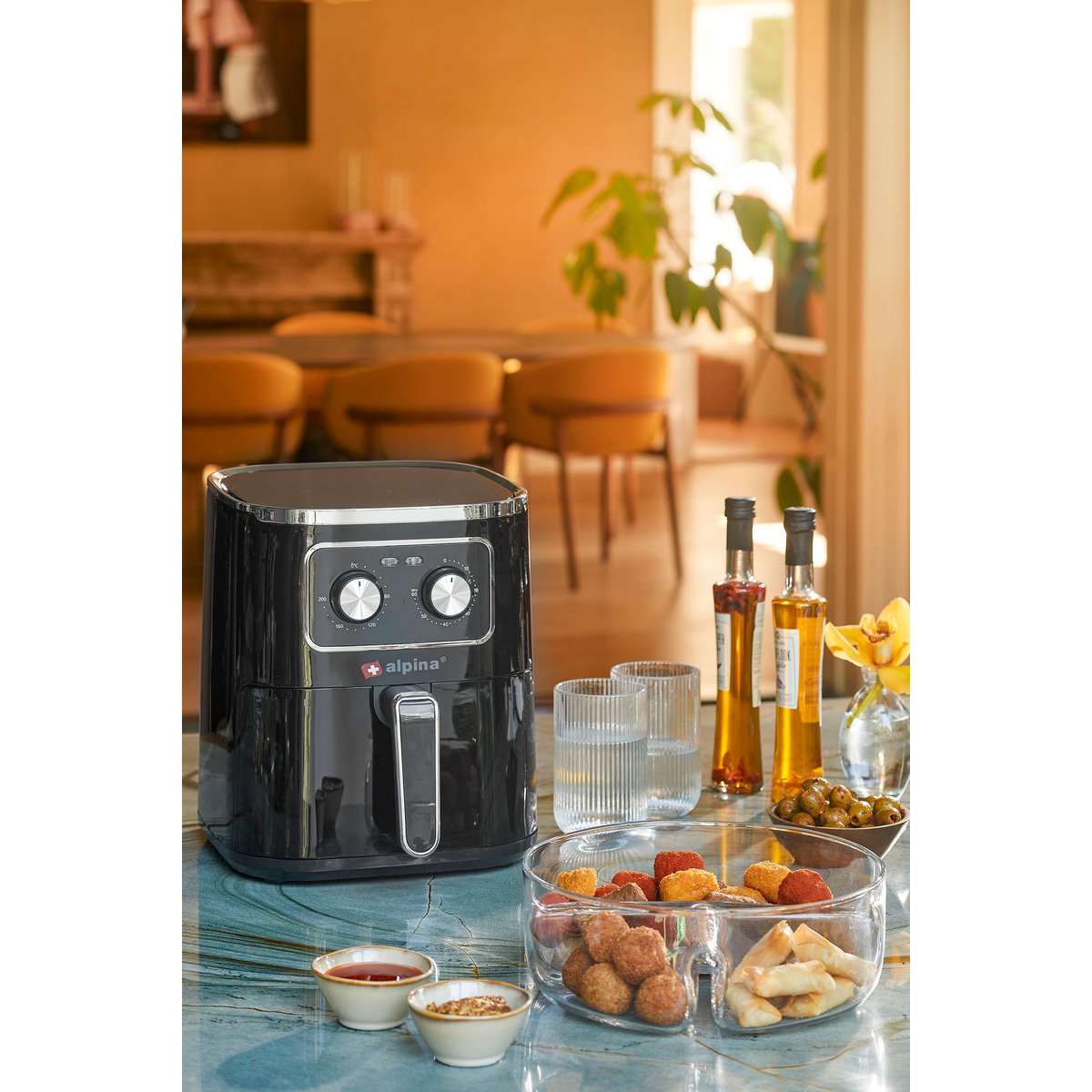 Merlot Trinkgläser – 6-teiliges Wassergläser-Set mit Rillenstruktur