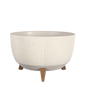 Doppio Blumentopf auf Beinen – H21 x Ø40 cm – Polypropylen – FSC Mix – gebrochenes Weiß