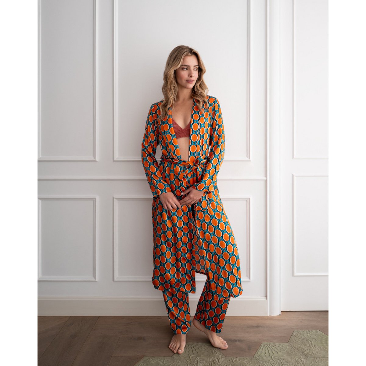 byVivi Kimono Punkte Damen Loungewear