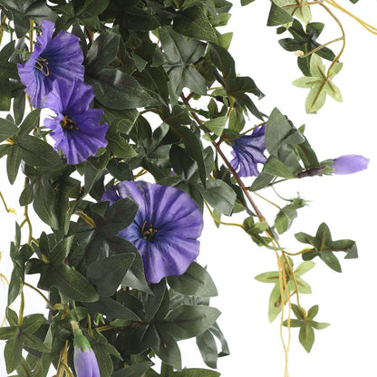 Künstliche Hängepflanze Petunie – L15 x B20 x H80 cm – Dunkelviolett - Vitalia Bloom